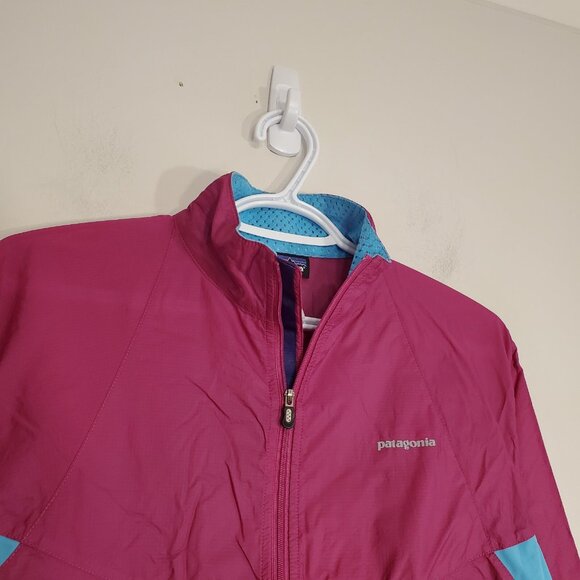 Patagonia windbreaker jacket purple turquoise size women's M - Picture 3 of 5